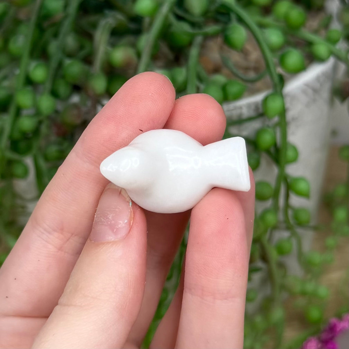 White Jade Small Bird