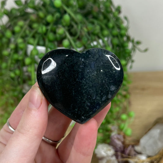 Moss Agate Heart (M830)