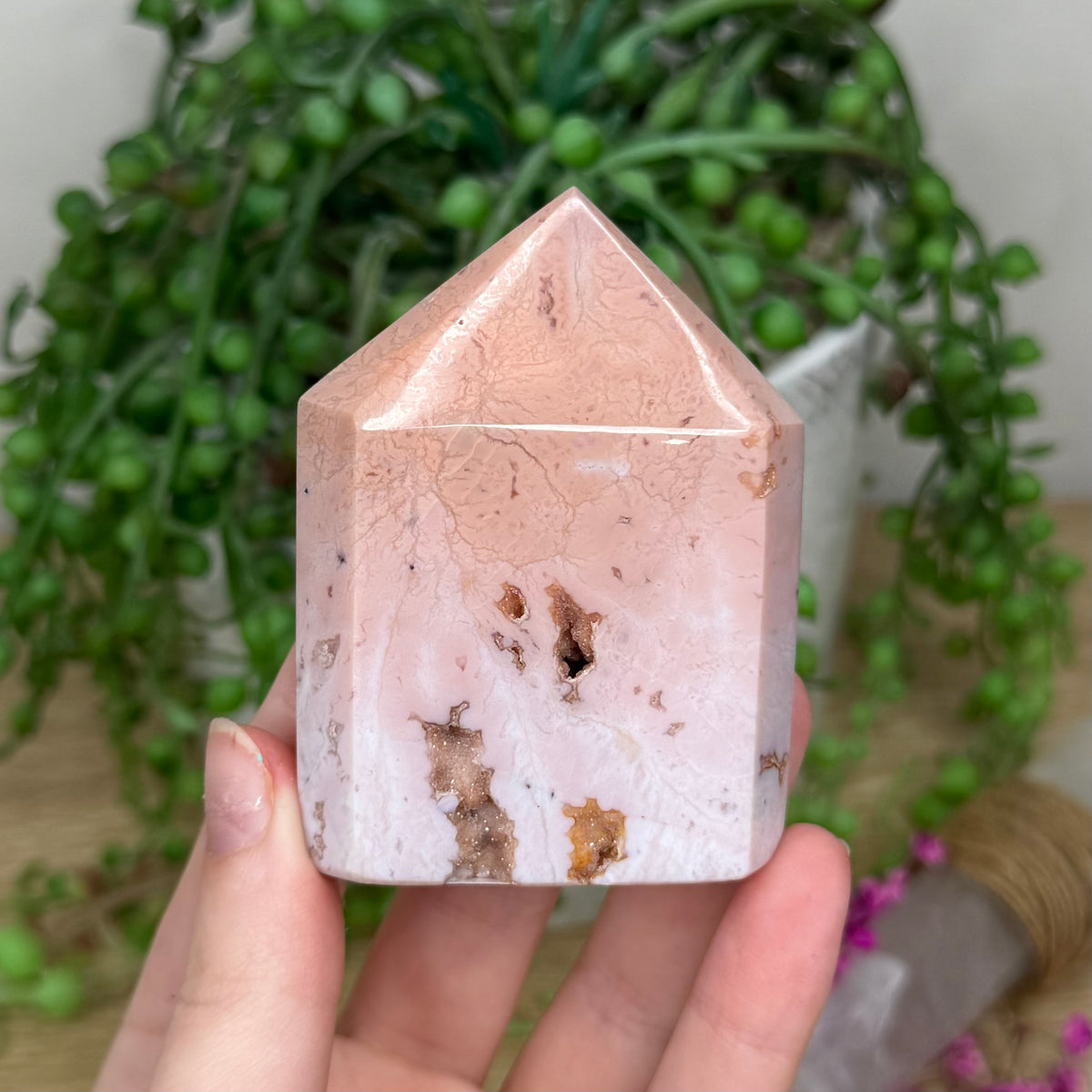 Pink Carnelian Domino Point (225B)
