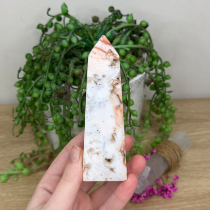 Pink Plume Agate Point (216B)