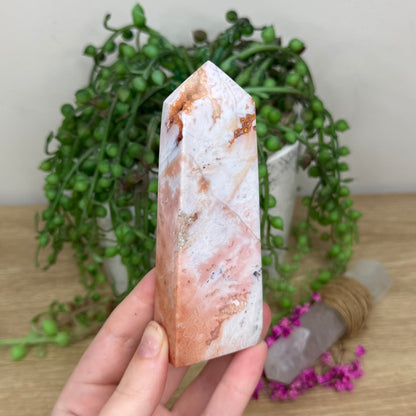 Pink Plume Agate Point (214B)
