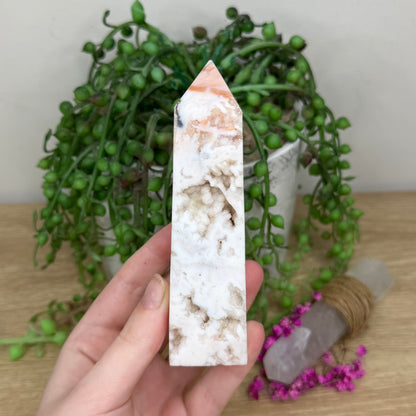 Pink Plume Agate Point (218B)