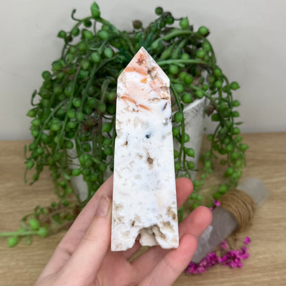 Pink Plume Agate Point (218B)