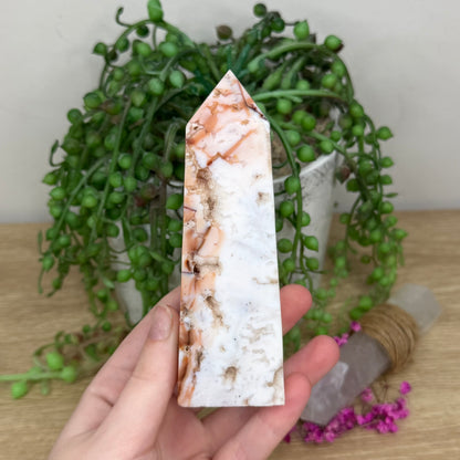 Pink Plume Agate Point (218B)