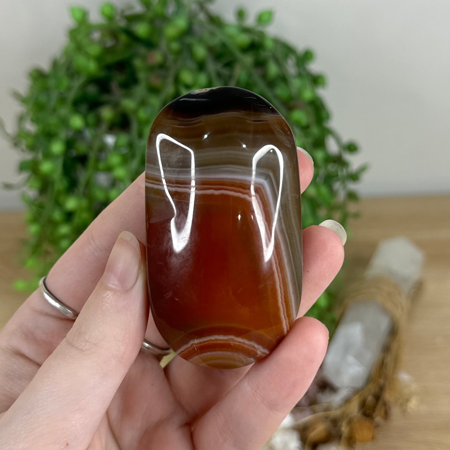 Carnelian Palm Stone (R21)