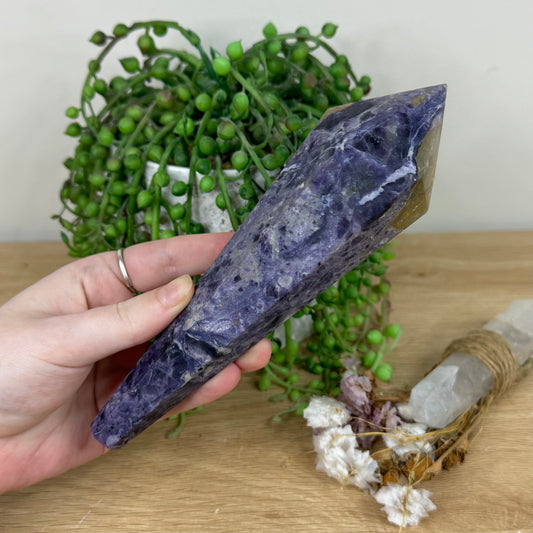 Purple Fluorite Root Wand (M681)