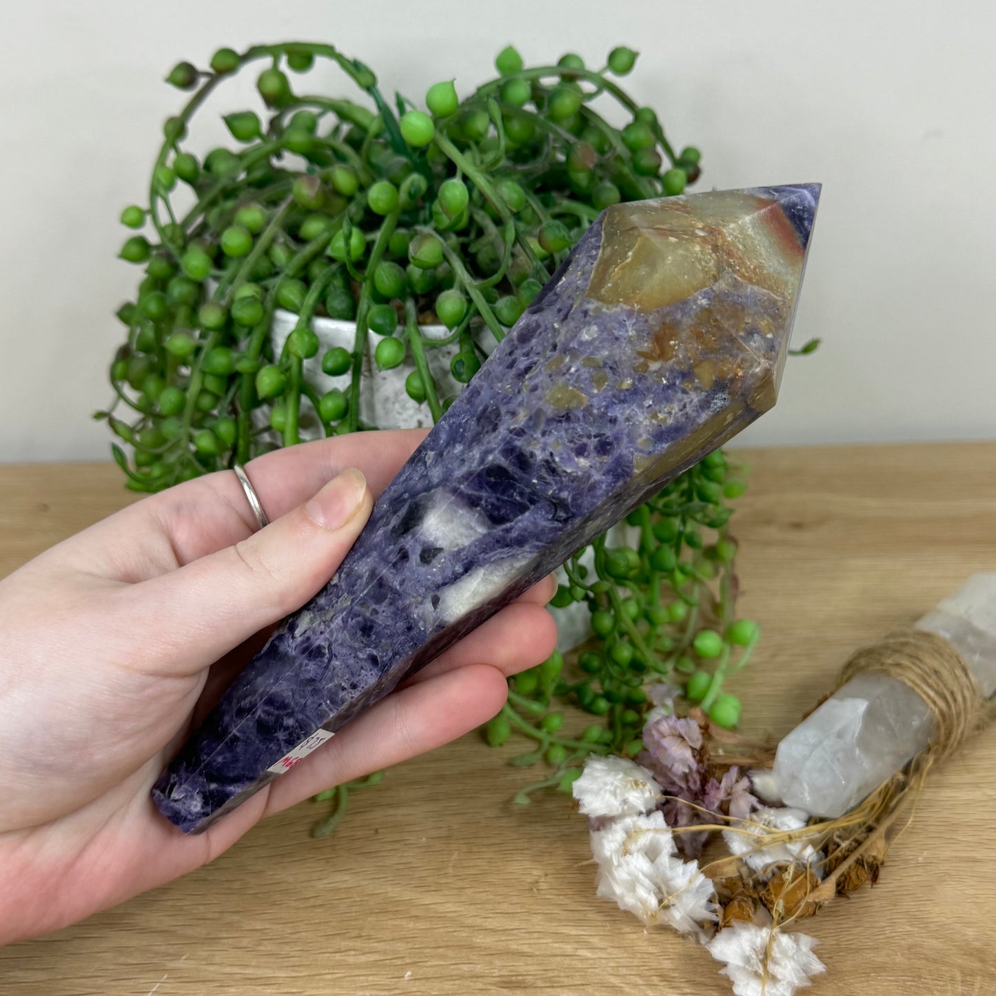 Purple Fluorite Root Wand (M681)