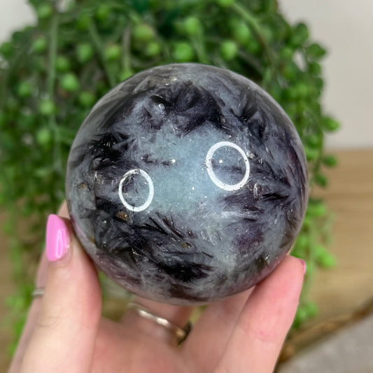 Purple Mica / Aquamarine Sphere (X205)