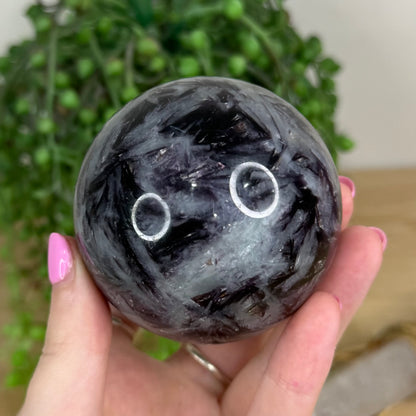 Purple Mica / Aquamarine Sphere (X205)