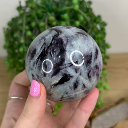 Purple Mica / Aquamarine Sphere (X207)
