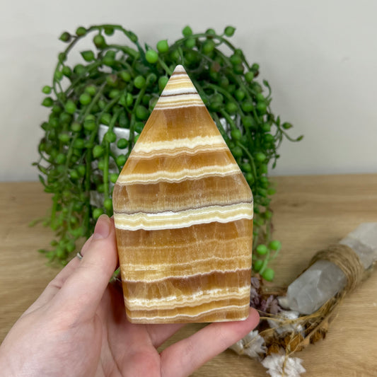 Yellow Calcite Arch Free Form (M914)