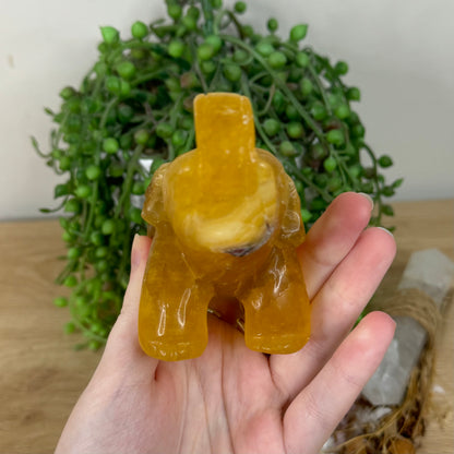 Yellow Fluorite Elephant (R185)