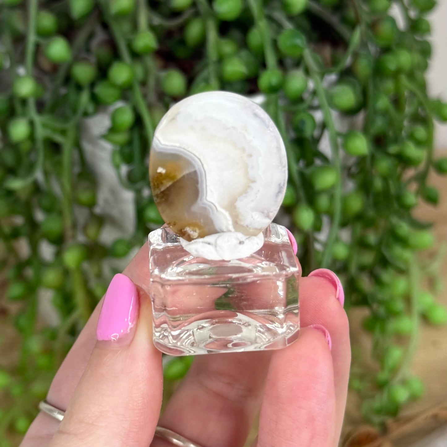 Scenic Moss Agate Cabochon 2