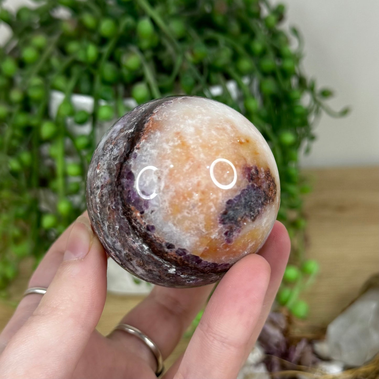 Purple Sphalerite Sphere (M931)