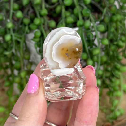 Scenic Moss Agate Cabochon 2