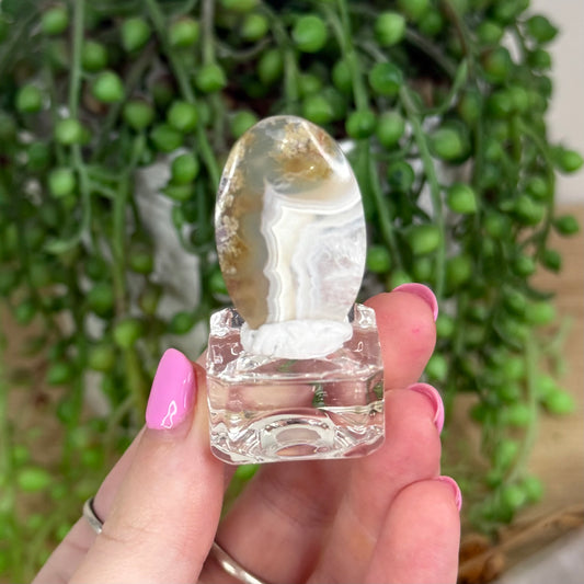 Scenic Moss Agate Cabochon 3