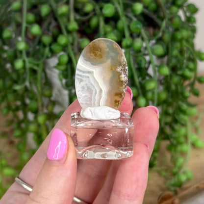 Scenic Moss Agate Cabochon 3