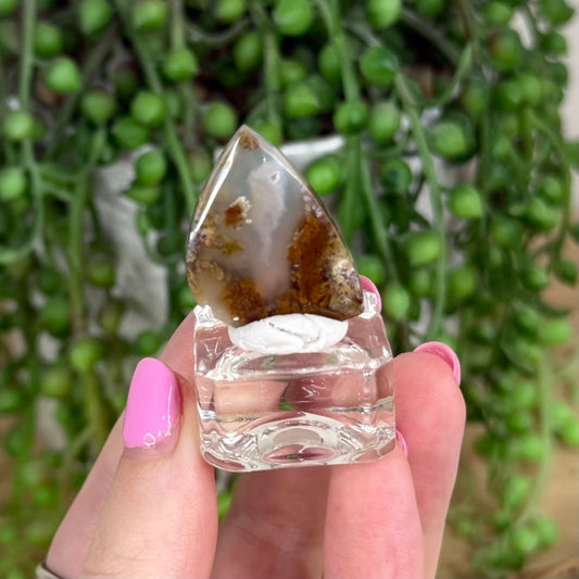 Scenic Moss Agate Cabochon 4