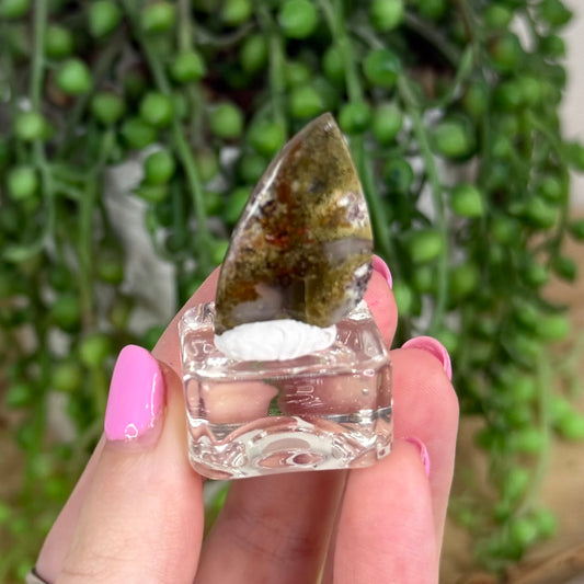 Scenic Moss Agate Cabochon 5