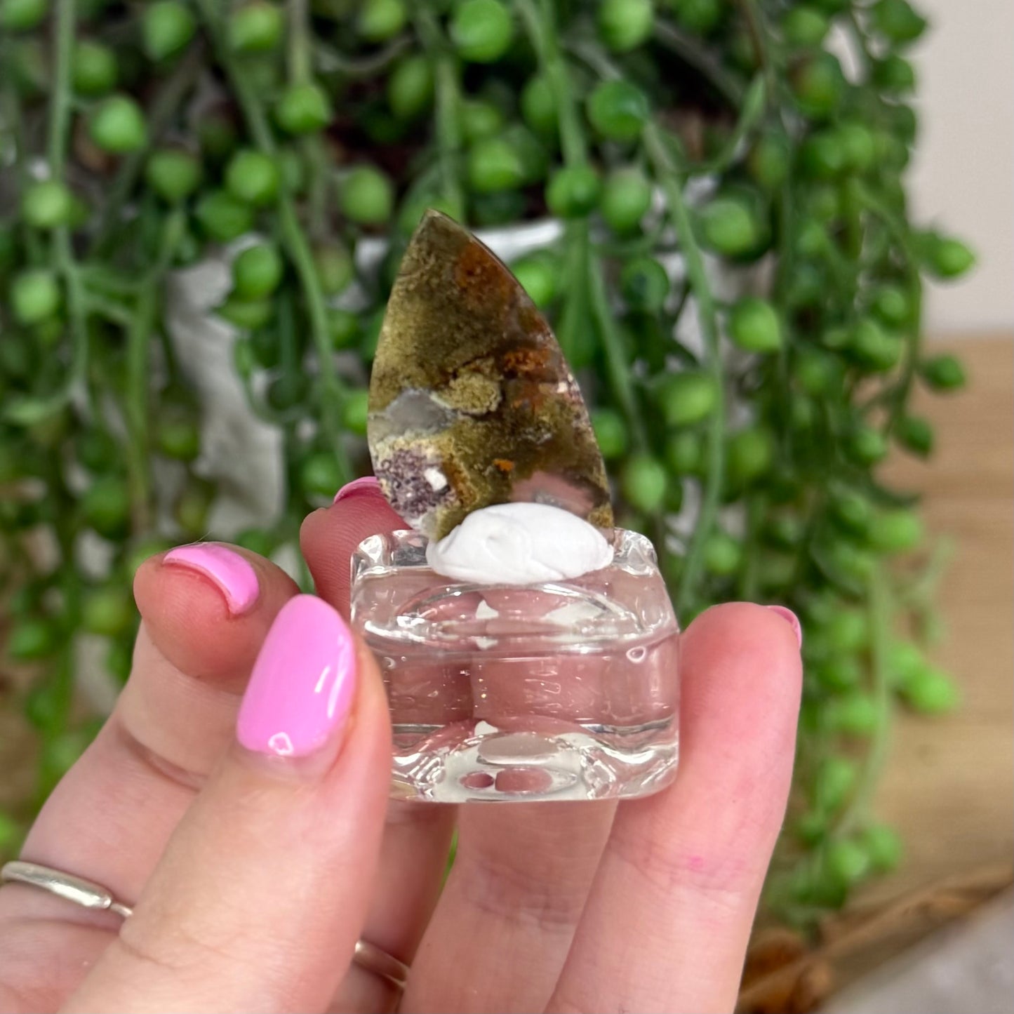 Scenic Moss Agate Cabochon 5