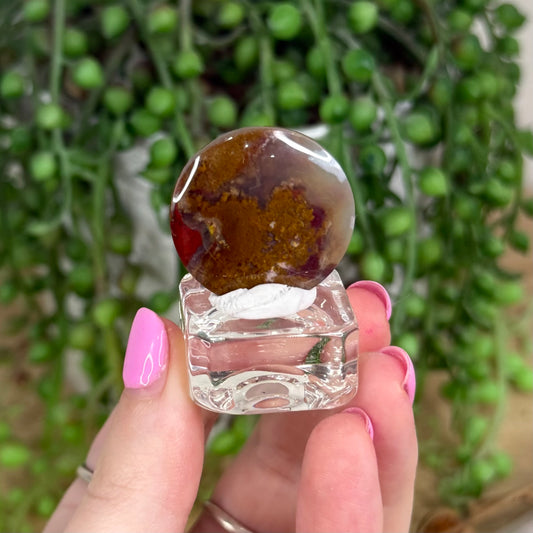 Scenic Moss Agate Cabochon 9