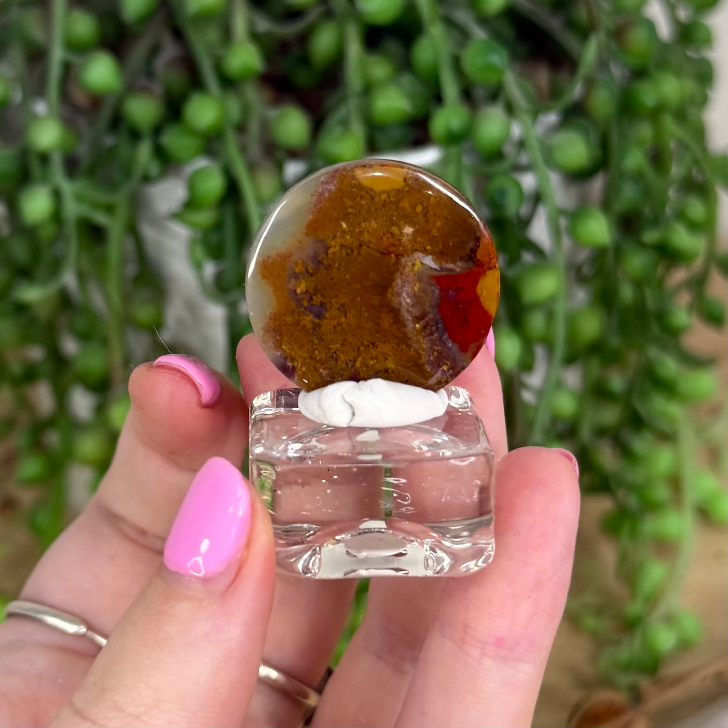 Scenic Moss Agate Cabochon 9