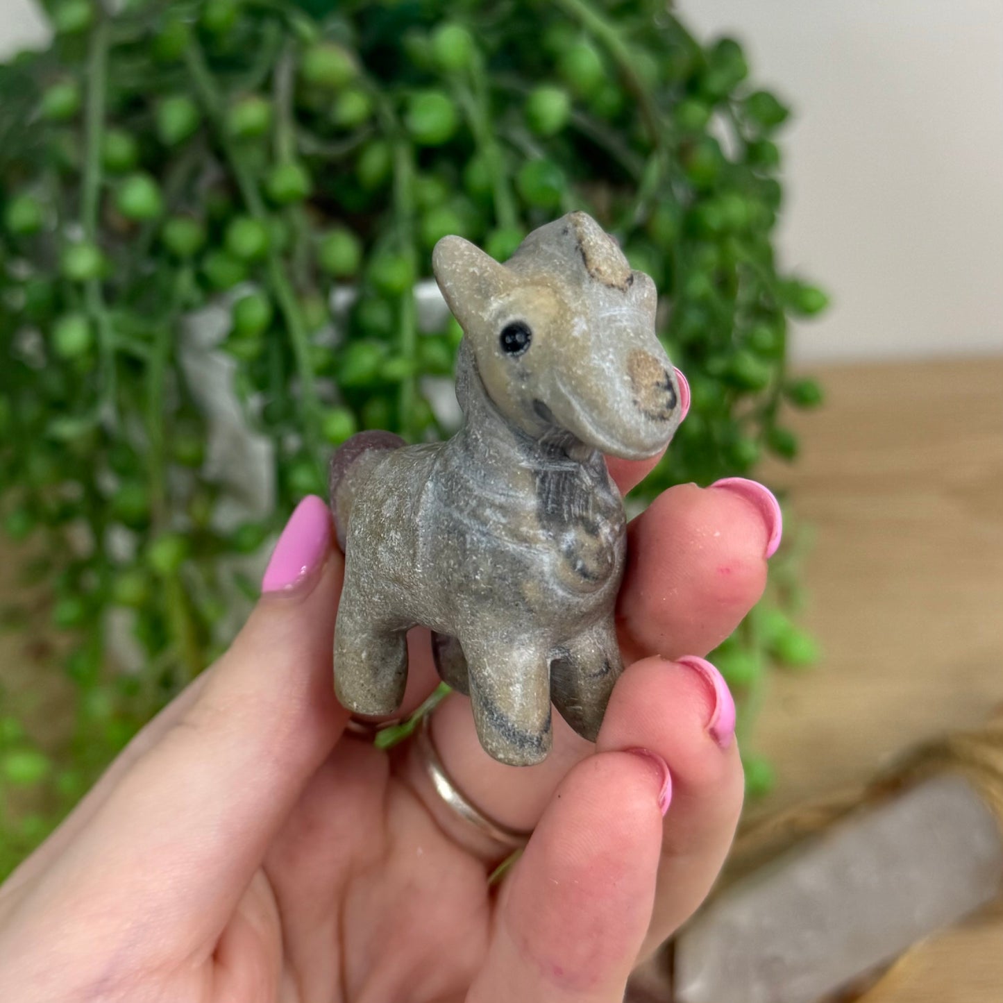 Picture Stone Jasper Horse (X180)