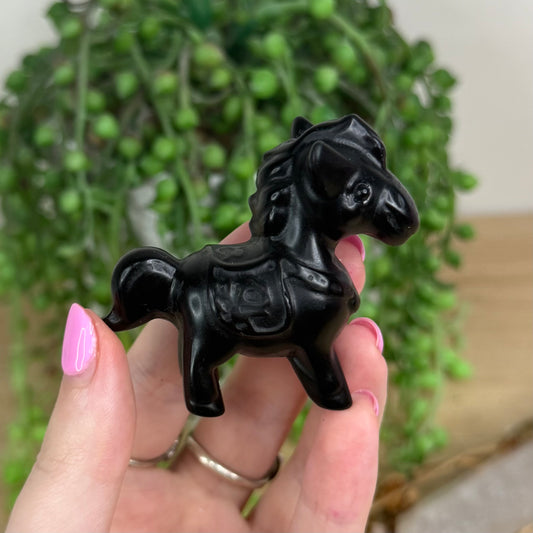 Black Obsidian Horse (X179)