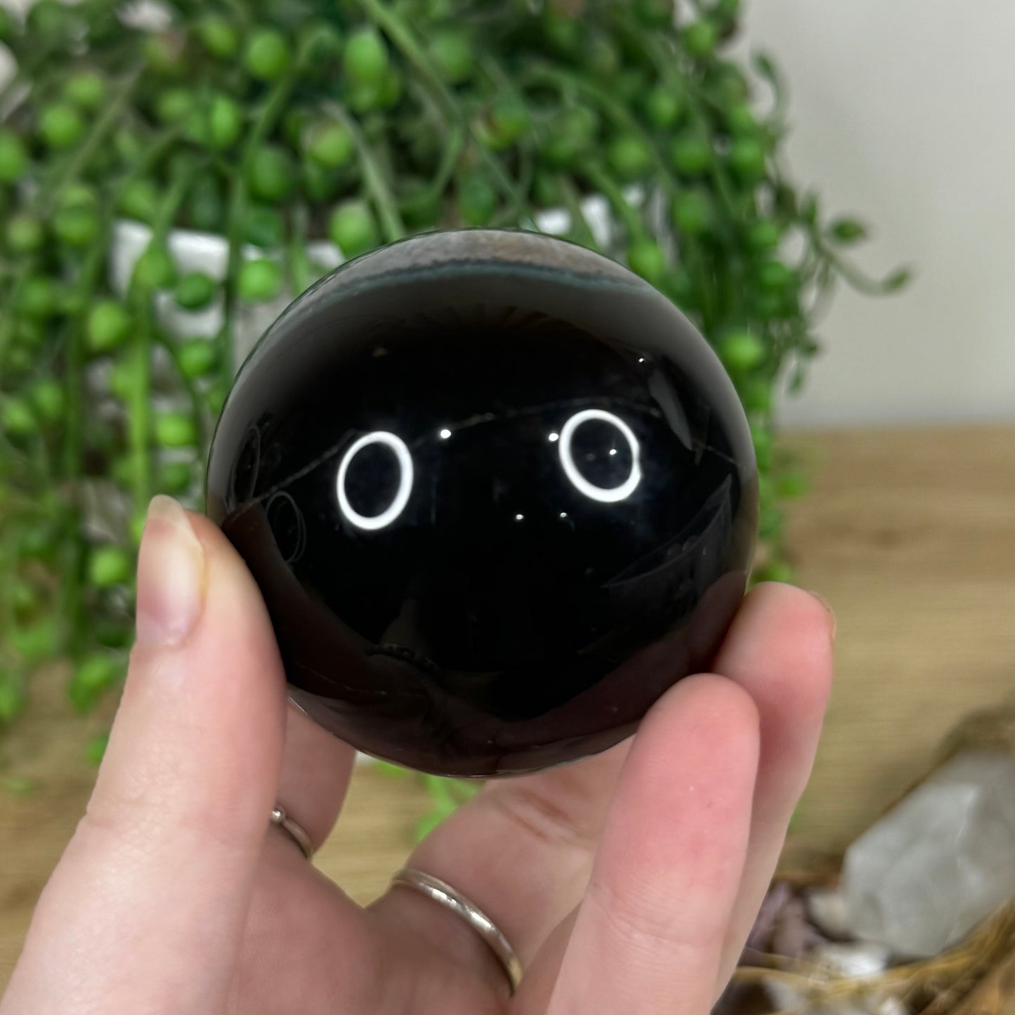 Black Agate Sphere (M840)