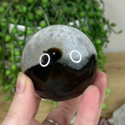 Black Agate Sphere (M841)