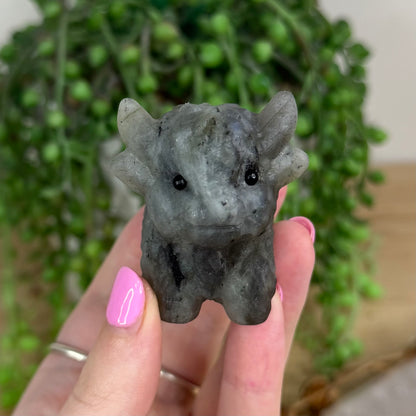 Labradorite Highland Cow (X159)