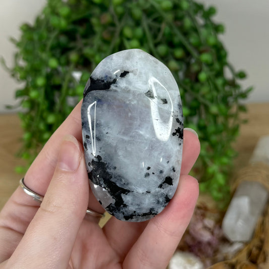 Rainbow Moonstone Palm Stone (R194)