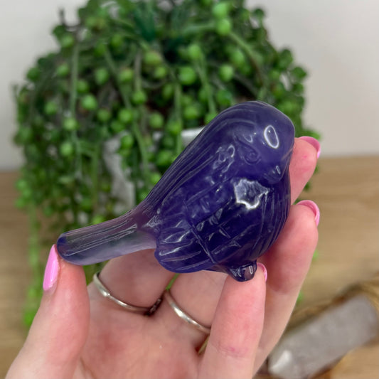 Purple Fluorite Bird (X164)