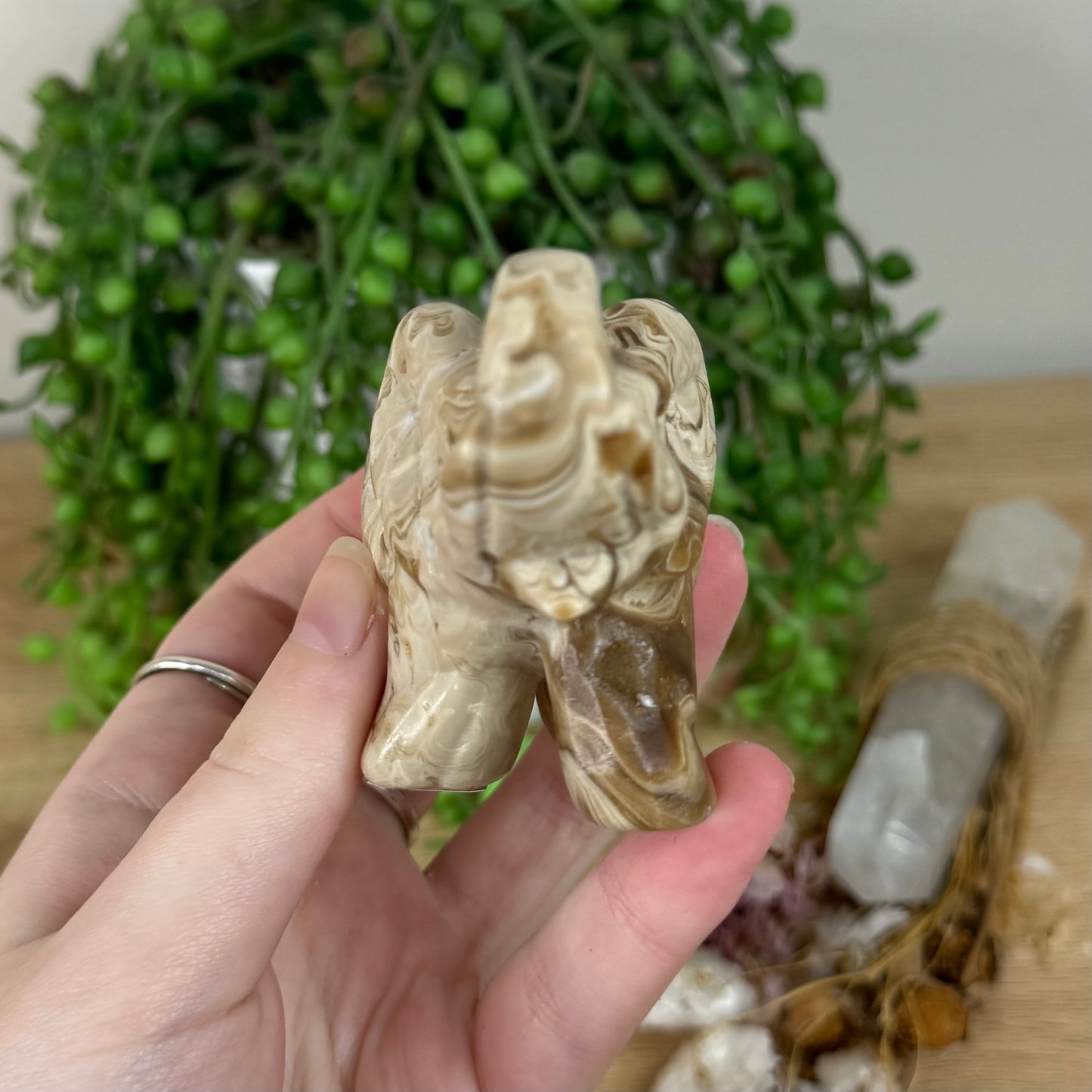 Chocolate Calcite Elephant (R182)