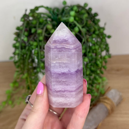 Purple Silky Fluorite Point (X141)