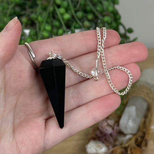 Black Obsidian Pendulum