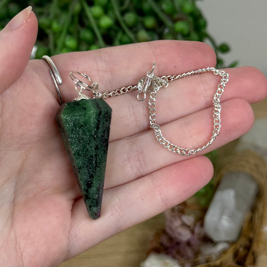 Ruby In Zoisite Pendulum