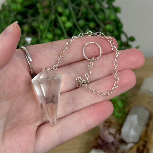 Clear Quartz Pendulum
