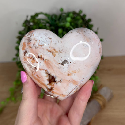 Pink Carnelian Heart (X86)