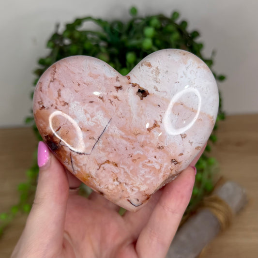 Pink Carnelian Heart (X87)