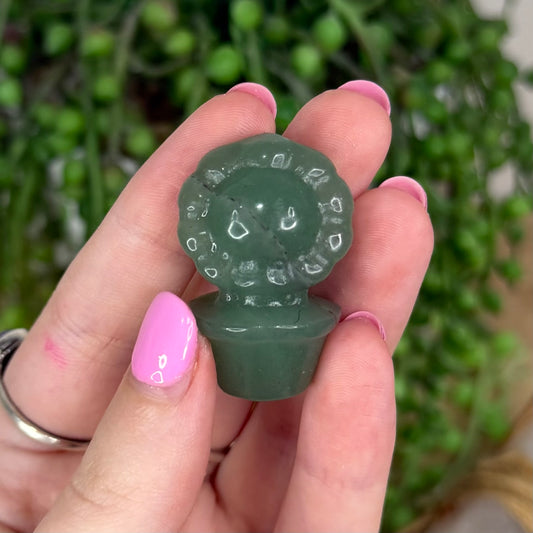 Green Aventurine Small Flower Pot 1