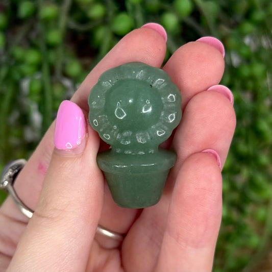 Green Aventurine Small Flower Pot 2