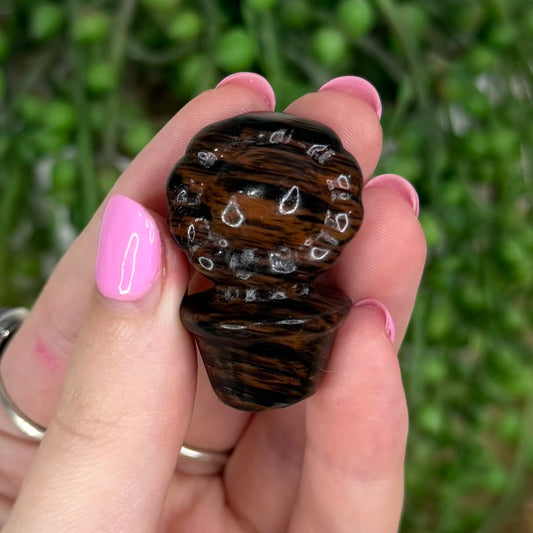 Mahogany Obsidian Small Flower Pot 2