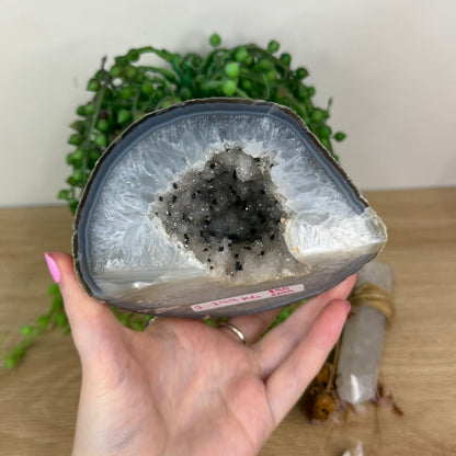 Druzy Agatę Geode Cave (X299)