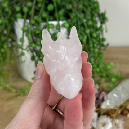 Rose Quartz Dragon Head (N248) (N247) (N249)