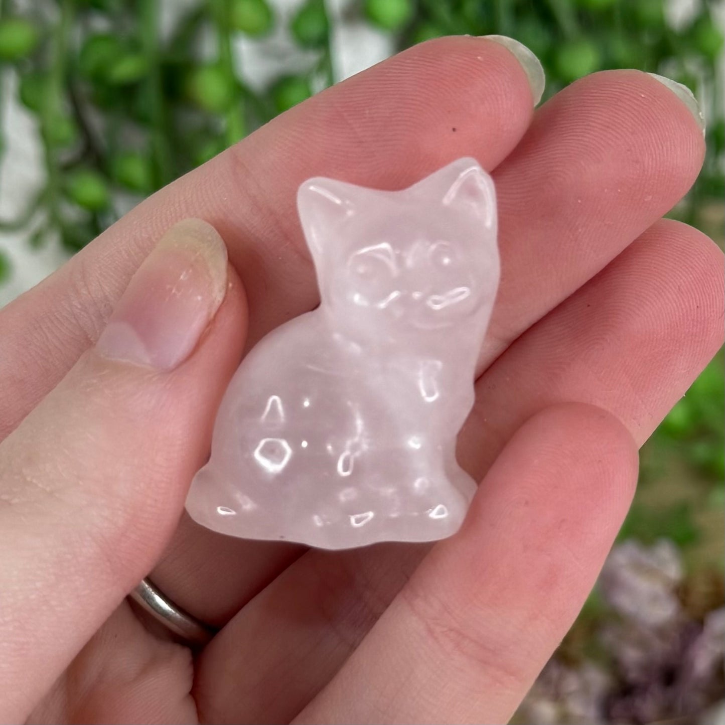 Rose Quartz Small Cat (N182) (N183) (N181)