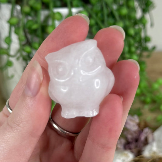 Clear Quartz Small Owl (N201) (N200)