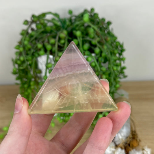 Fluorite Evil Eye Triangle (N594)