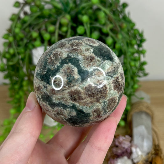 Russian Flower Agate Sphere (N495)