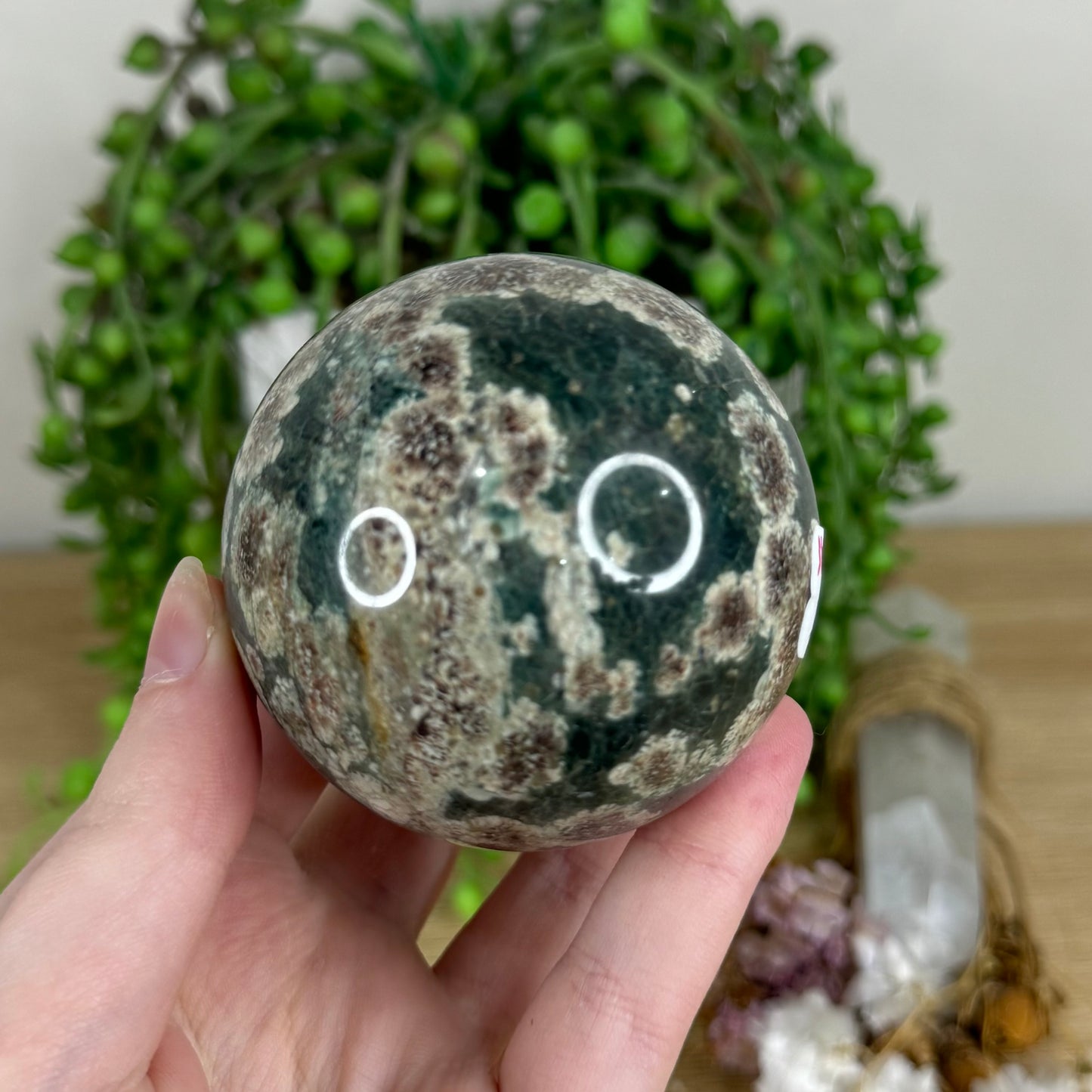 Russian Flower Agate Sphere (N495)